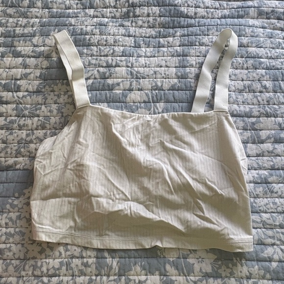 Offline Tops - Offline White Sports Bra Tank